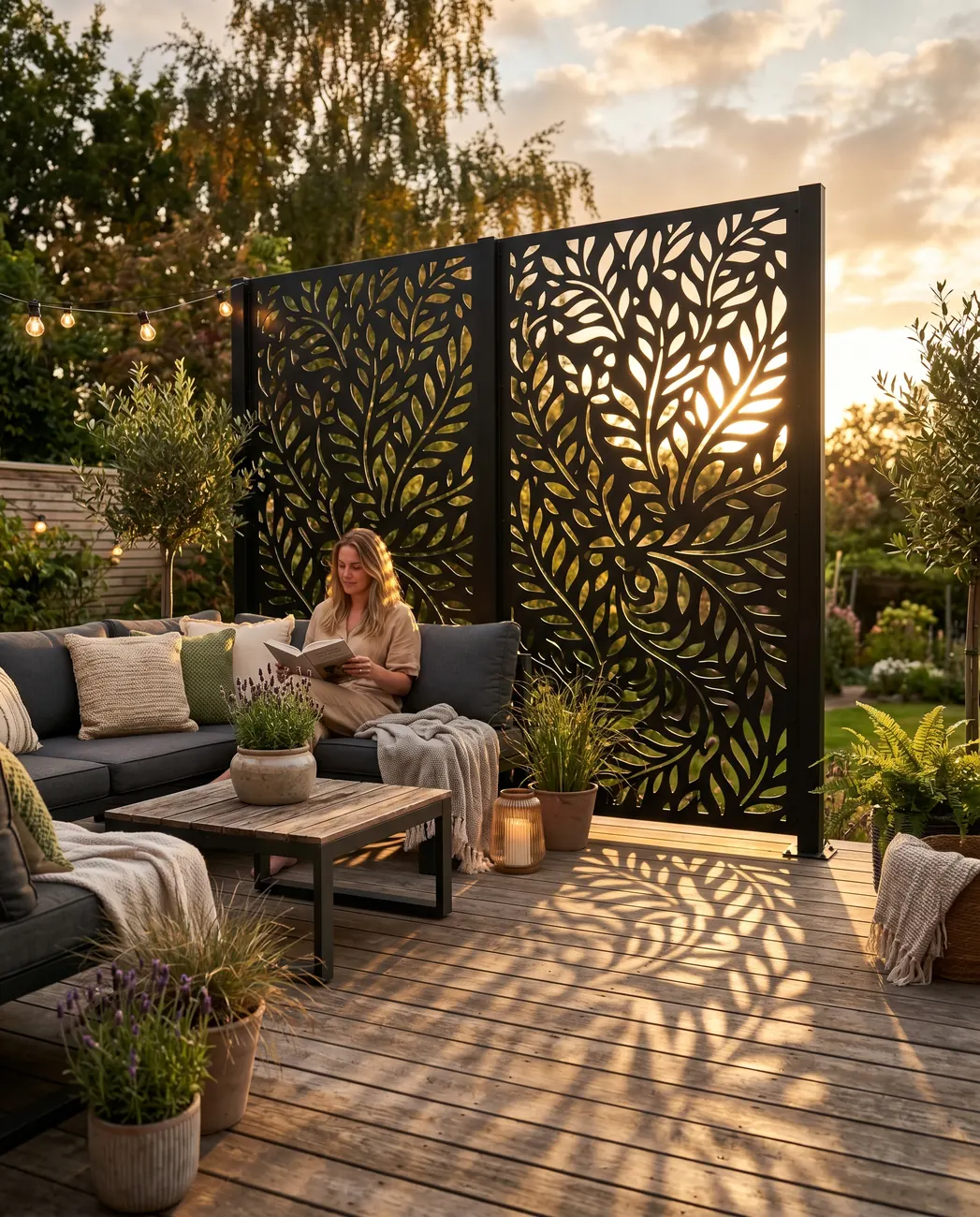 Botanical screen at golden hour — Deco Zoosh